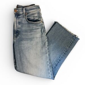 MOTHER The Rambler Zip Flood - Size 28 - Read Between the Lines